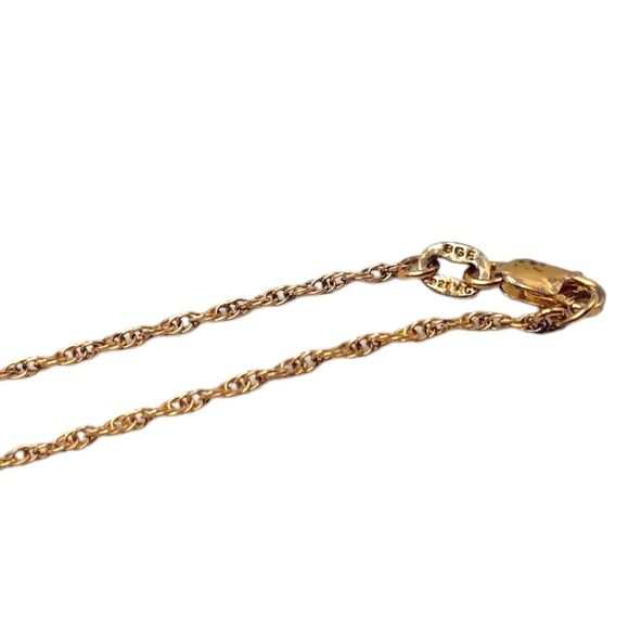 Vintage BGE Sterling Silver 925 Gold Vermeil Terrier Dog Pendant Necklace 18” - Picture 7 of 13